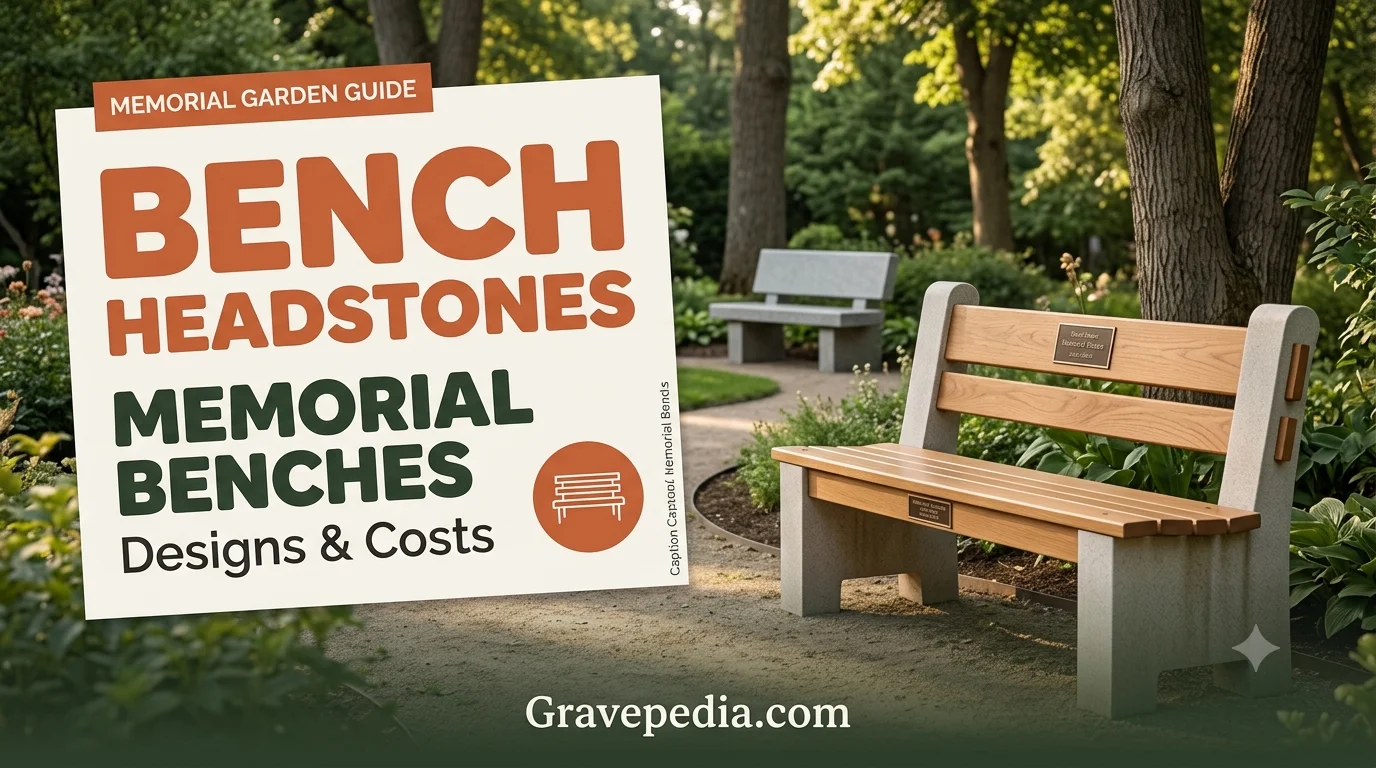 Bench Headstones and Memorial Benches: Designs and Costs